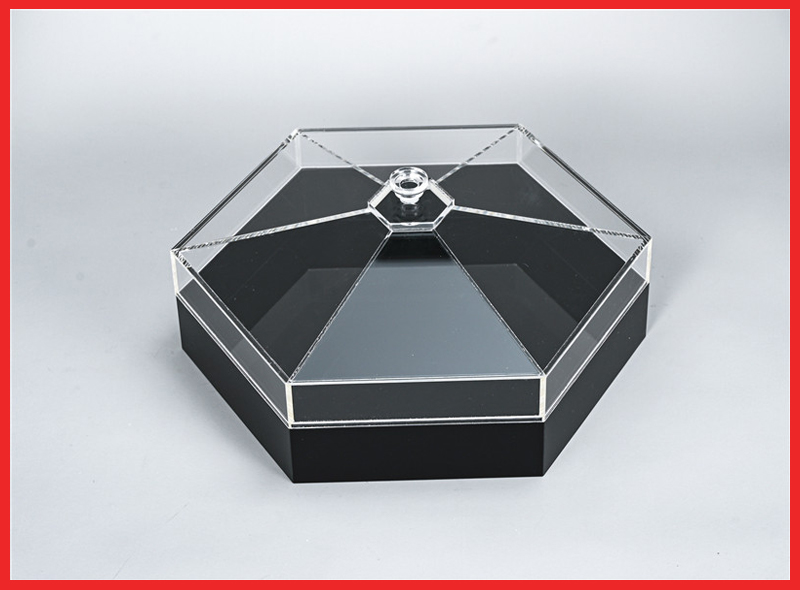 Acrylic hexagonal storage box